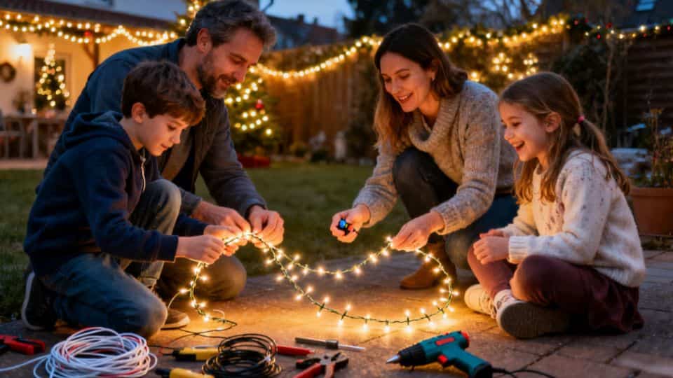 DIY Weihnachtsbeleuchtung außen: Anleitung für kreative Festbeleuchtung