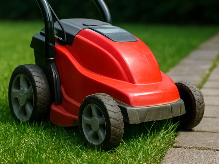Wie mäht man Gras um Pflastersteine herum? Anleitung
