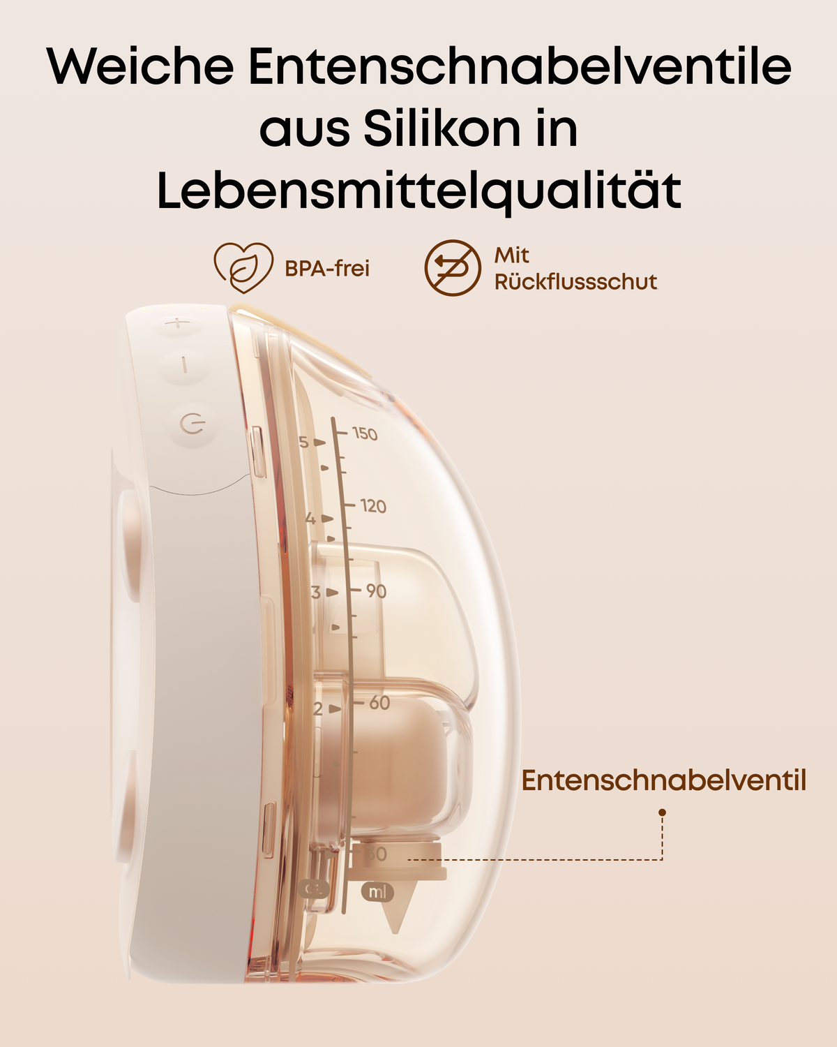 eufy Entenschnabelventile (4er-Pack) für eufy Milchpumpe S2 / S2 Pro, auslaufsicher und vor Staub geschützt, Ersatzteile, offizielles eufy Zubehör