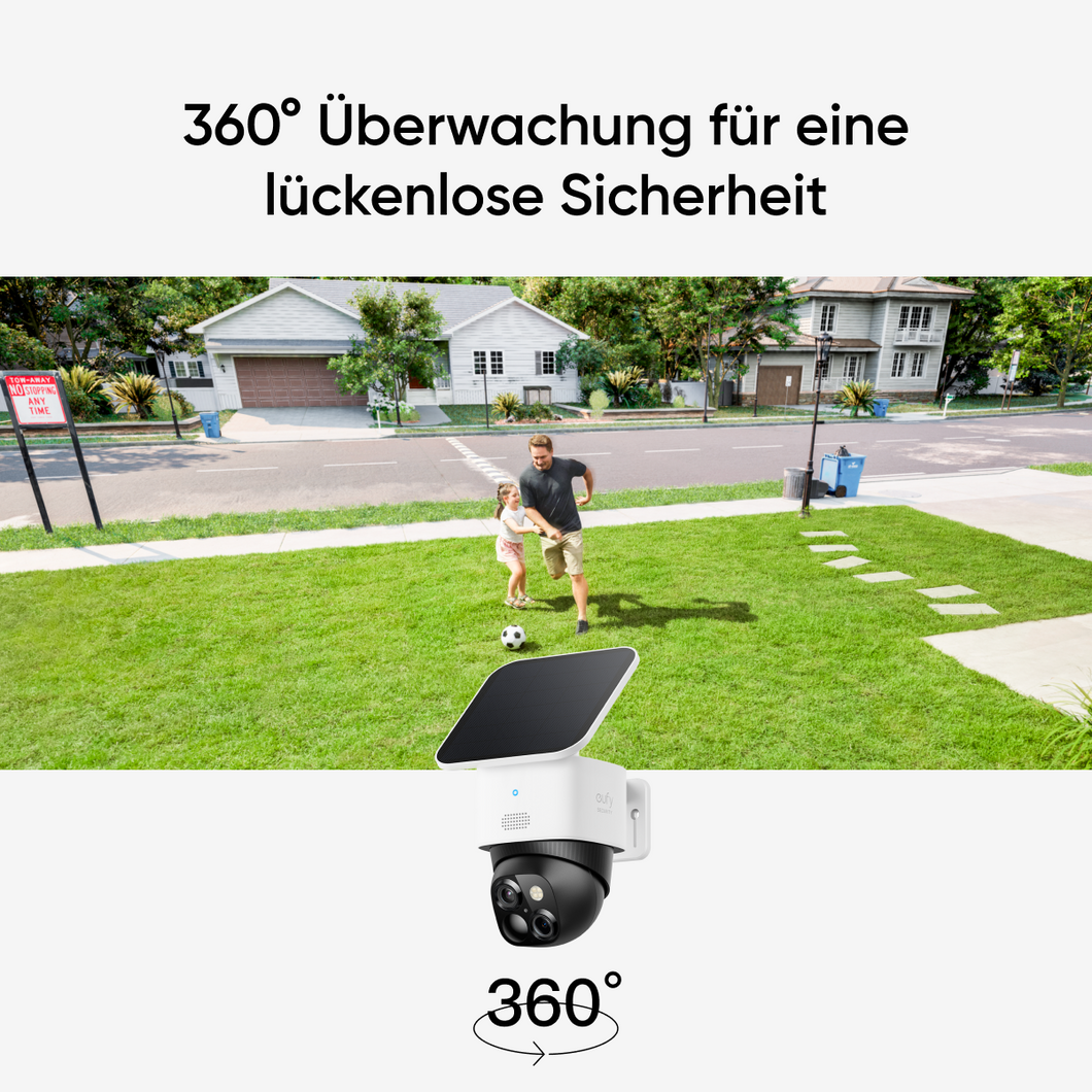 eufyCam Solo S340 – Dual‑Kamera und 3K und 360°