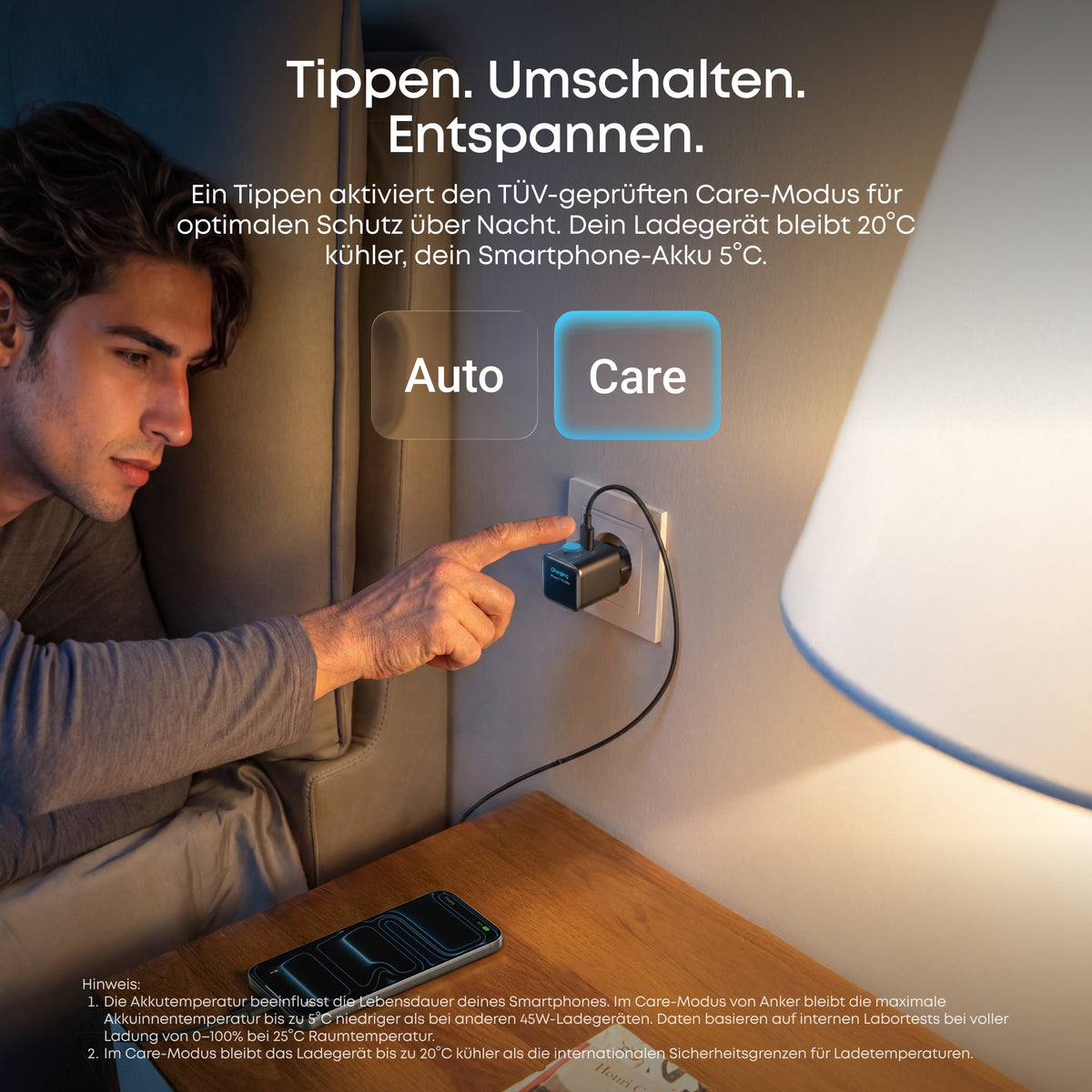 Anker Nano Ladegerät (45W, Smart Display)