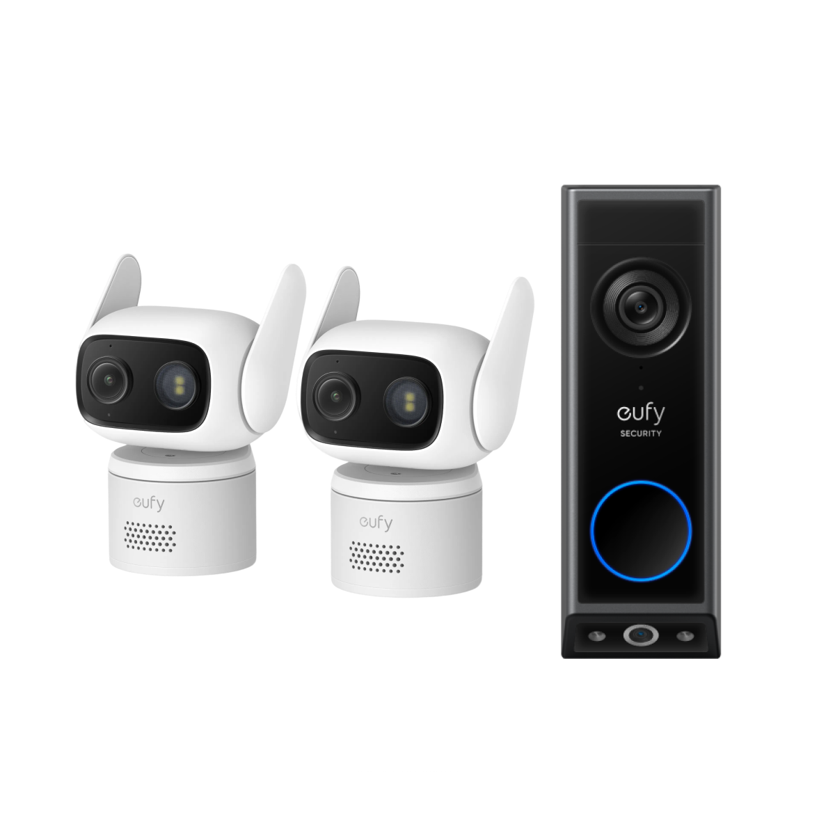 eufy Überwachungskamera C31 (2er-Pack), und Türklingel mit Kamera E340