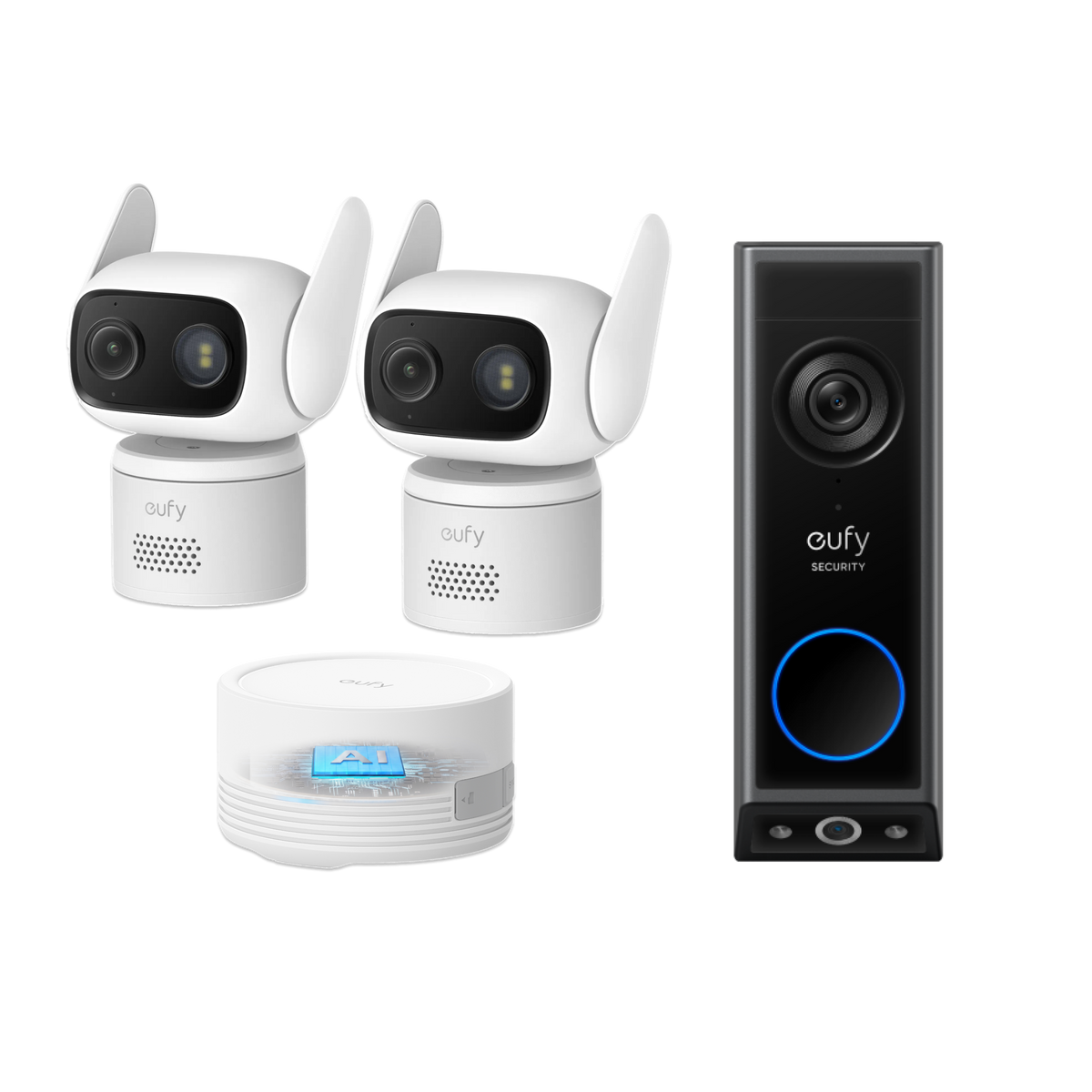 eufy Überwachungskamera C31 2-Kamera-Set, und Türklingel Kamera E340