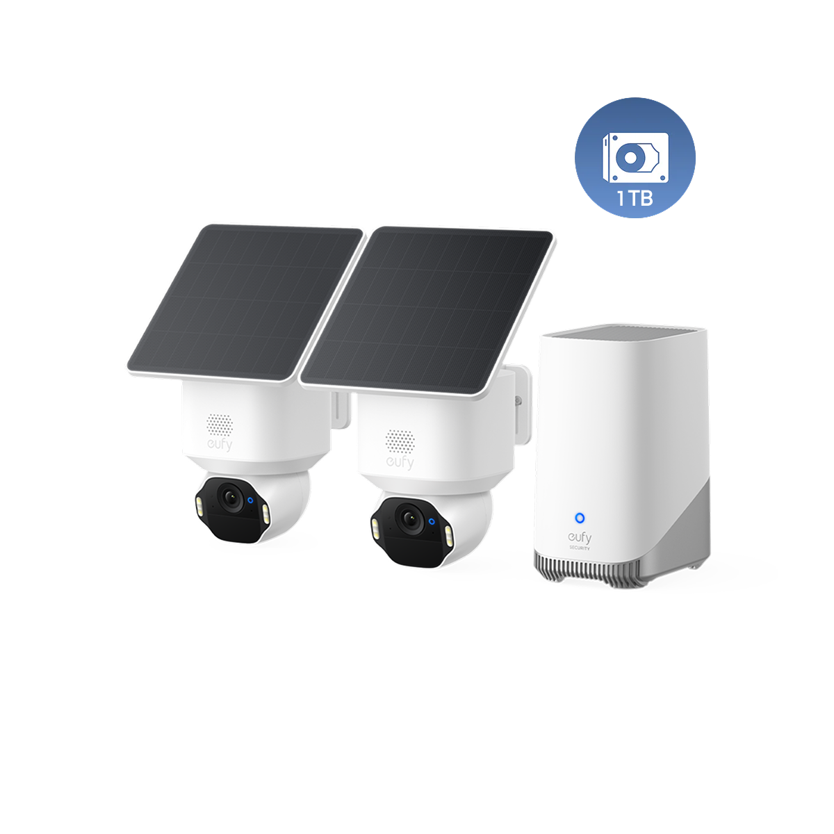 eufy SoloCam E42 2-Kamera-Bundle mit HomeBase™ S380 & 1TB Festplatte