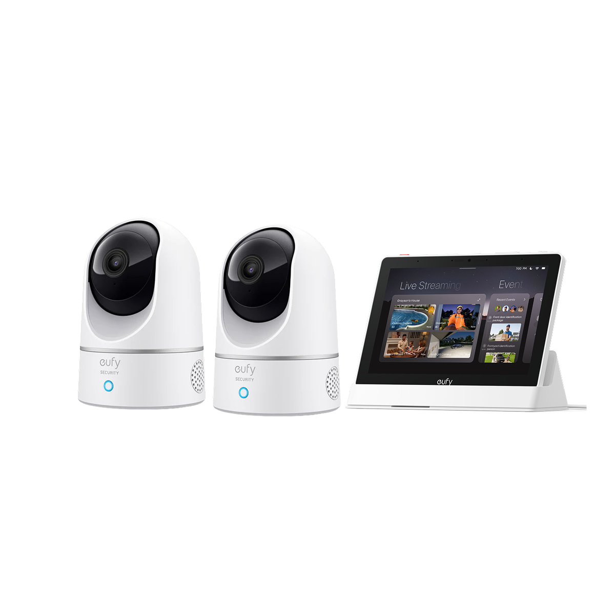 eufy Innenkamera E220 (2er-Set) mit Smart Display E10