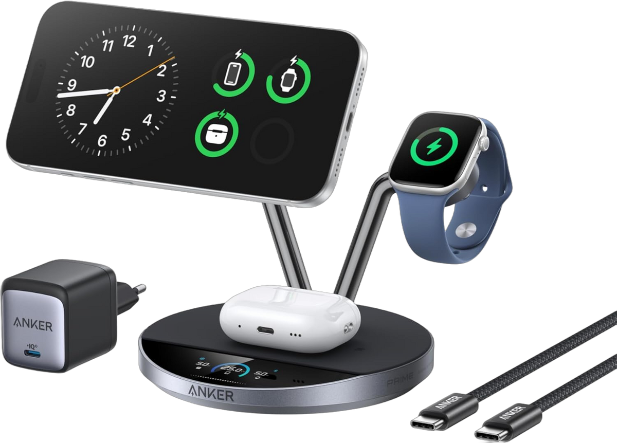 Anker Prime Kabellose Ladestation (3-in-1 Ständer)